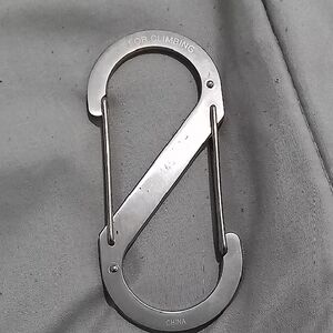 Silver Climbing Carabiner